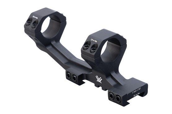 Vortex Optics 1” Sport Cantilever Mount has a matte black anodized finish